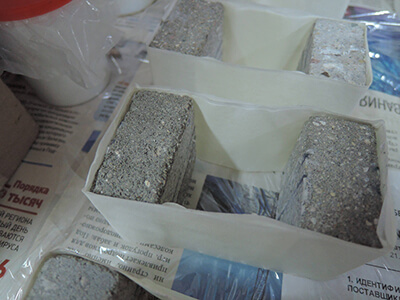 Рисунок подготовки образцов к нанесению монтажной пены